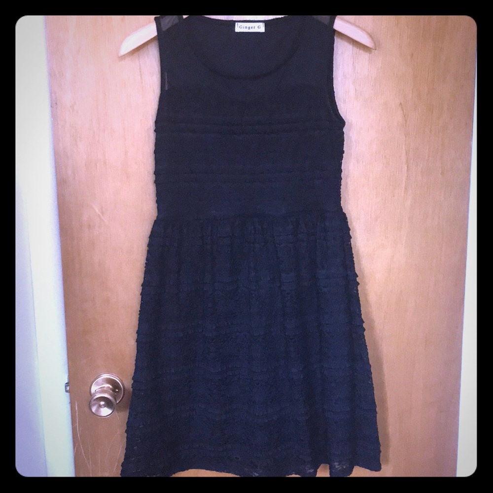 Black cocktail dress